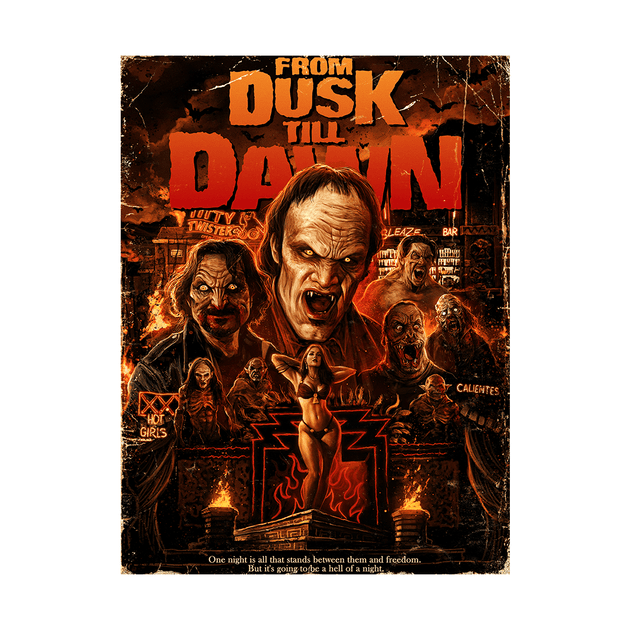 From Dusk Till Dawn: 30th Anniversary - Poster (18x24) – Gutter Garbs