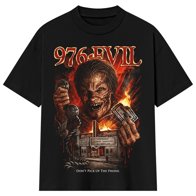 976-Evil: Don't Pick Up the Phone T-Shirt (Shaka Wear - Oversized