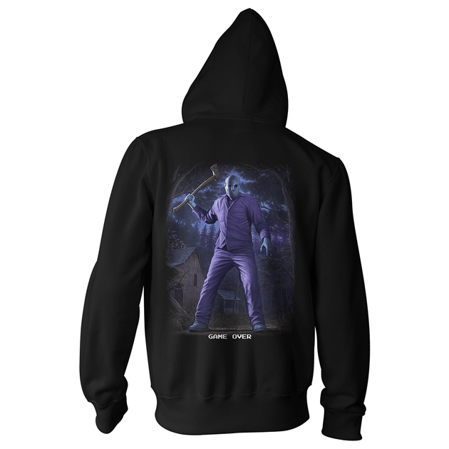 Friday the 13th The Game: Retro Jason (Game Over) - Zip Hoodie