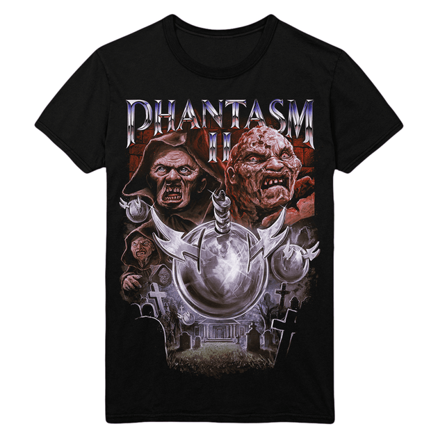 Phantasm Sci-Fi Horror Movie Poster T-Shirt For Men - Black Graphic Tee, X-Large (Gildan Soft Cotton)