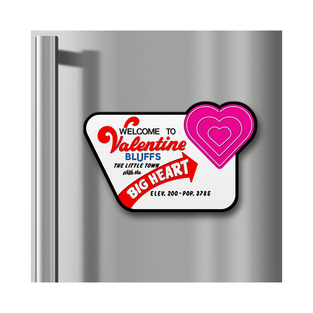 My Bloody Valentine: Valentine Bluffs Sign - Fridge Magnet