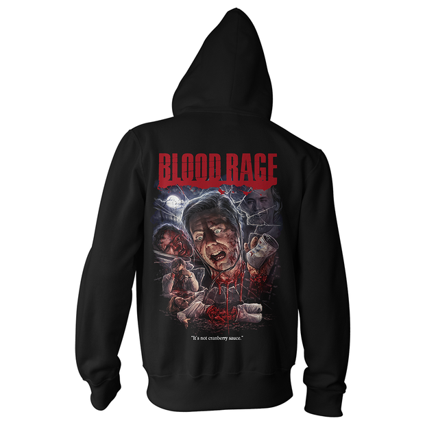 Blood Rage Thanksgiving Slasher Horror Movie Zip Hoodie Sweatshirt 