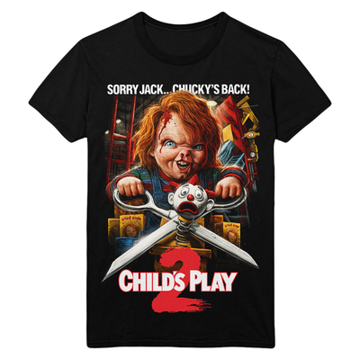 Gutter Garbs Child's Play 2 Chucky Horror Movie T-Shirt