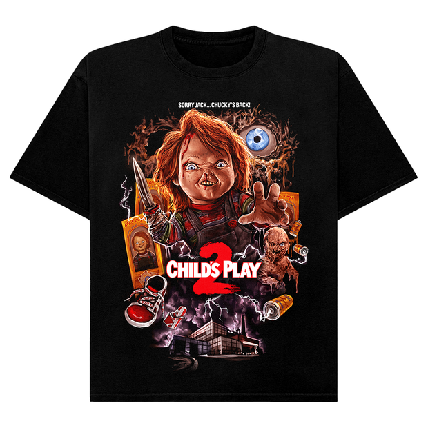 Gutter Garbs Child's Play 2 Chucky Horror Movie T-Shirt