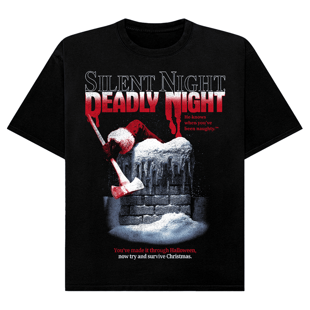 【MSPセット】 PROM NIGHT DVDBOX・Tシャツ Silent Night, Deadly Night: Classic (V3) T-Shirt (Comfort Colors