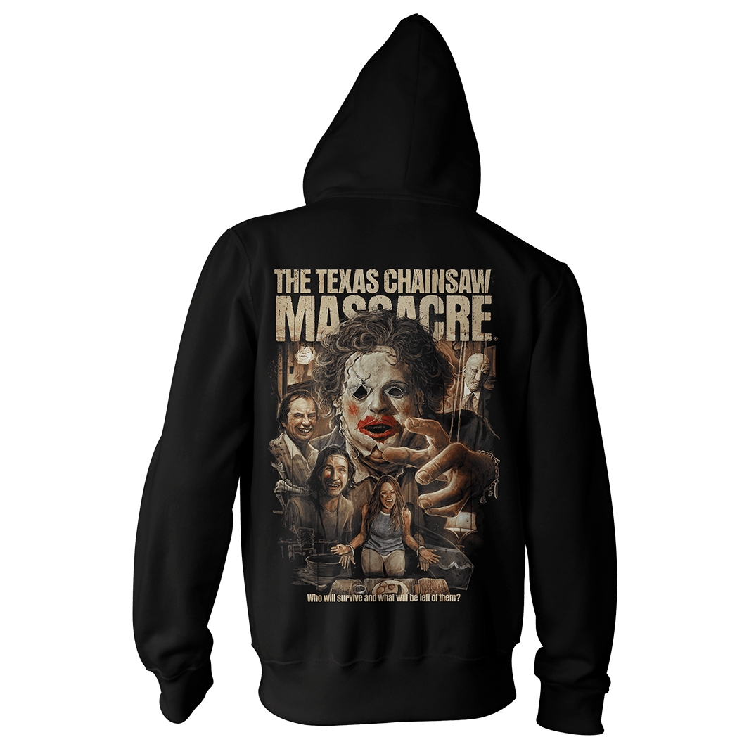 The Texas Chainsaw Massacre: Deranged Dinner - Zip Hoodie – Gutter