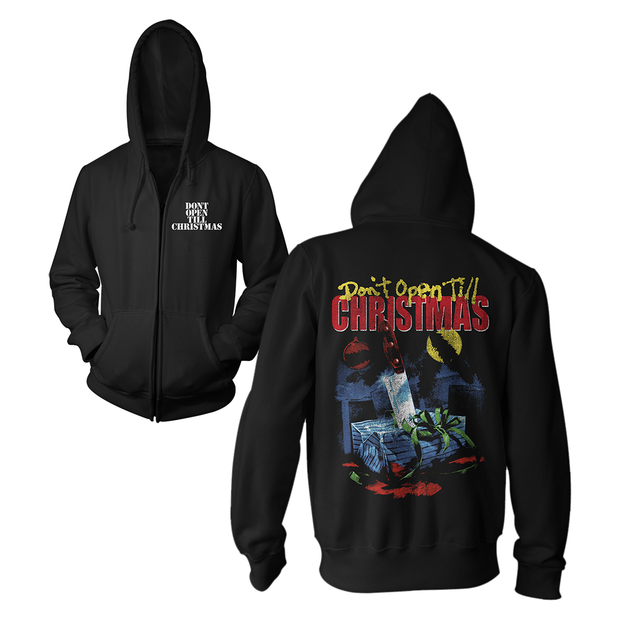 Don't Open Till Christmas Horror Movie Zip Hoodie Sweatshirt 