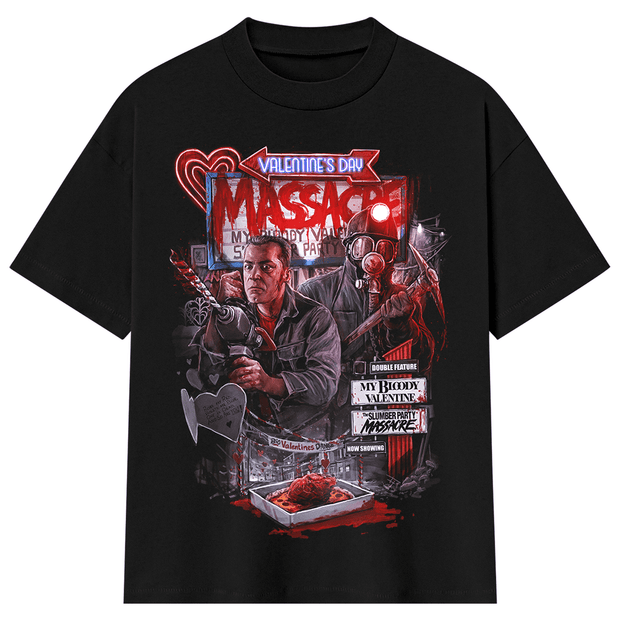 Valentine's Day Massacre Double Feature T-Shirt (Shaka Wear