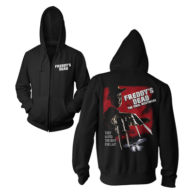 Freddy Kreuger Zip Hoodie Sweatshirt