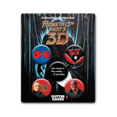 Friday the 13th Part 3 Button Set