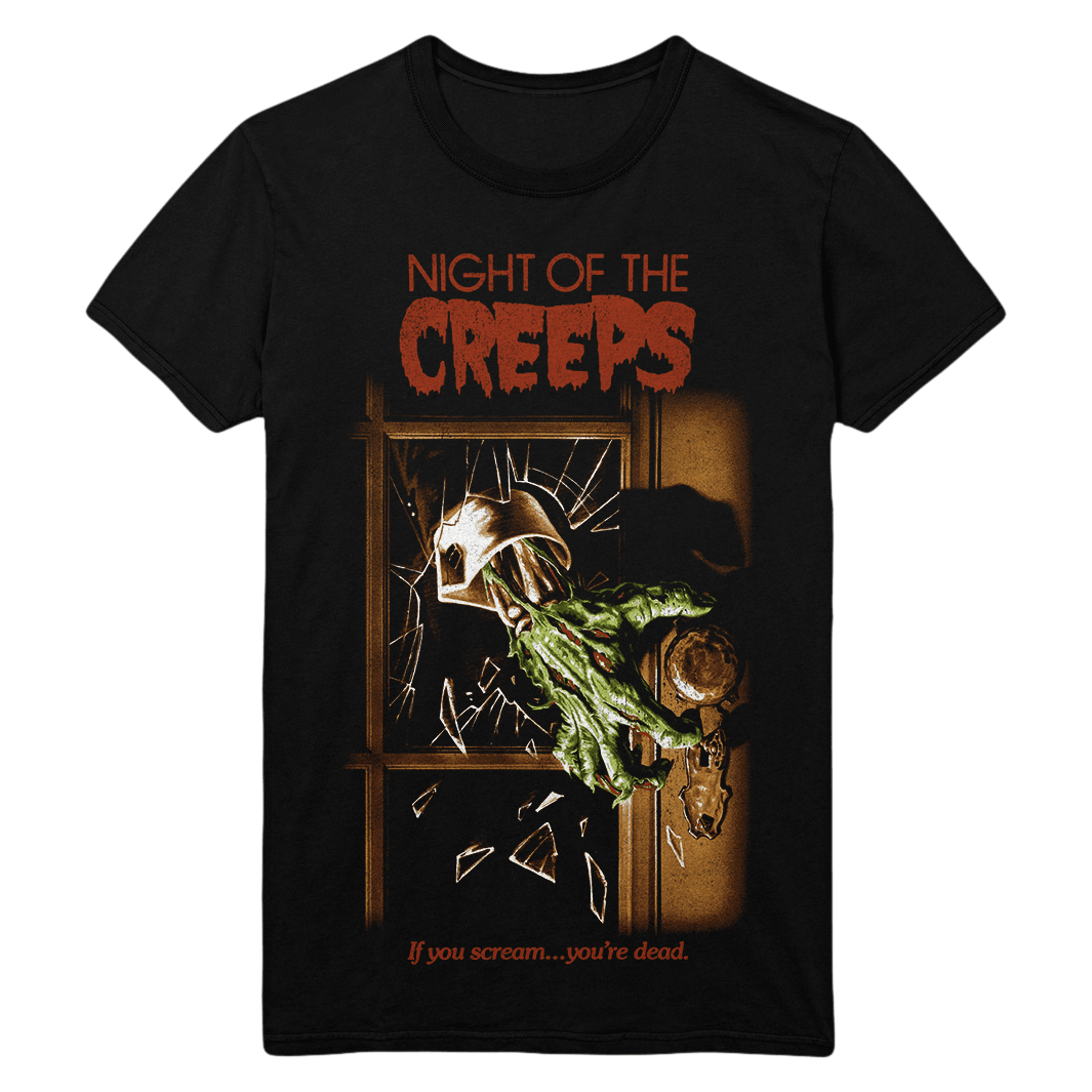 CREEP グラフィック Tシャツ　タオル Night of the Creeps: Classic T-Shirt – Gutter Garbs