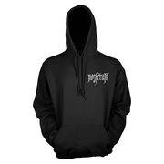 Black hoodie with 'Nosferatu' branding on front and back, featuring a graphic design.