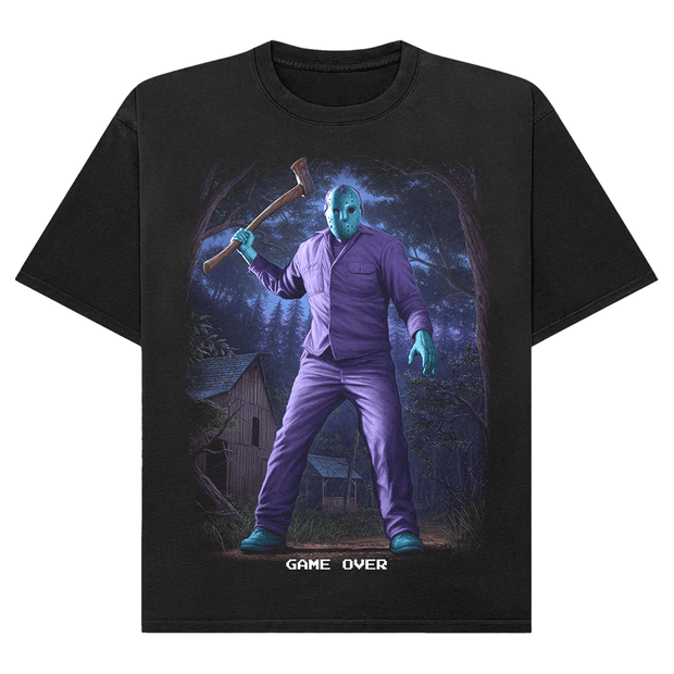 Friday the 13th The Game: Retro Jason (Game Over) T-Shirt (Comfort