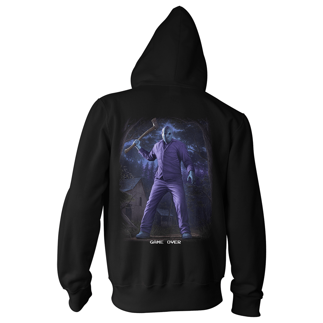 Friday the 13th The Game: Retro Jason (Game Over) - Zip Hoodie