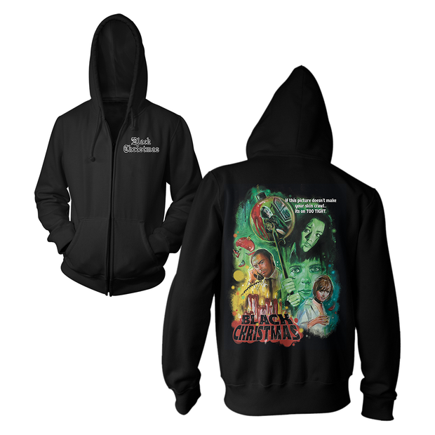 Black Christmas 1974 Horror Movie Zip Hoodie Sweatshirt