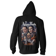 Black hoodie with 'The Addams Family' graphic