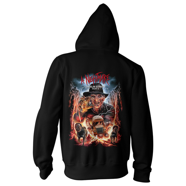 A Nightmare on Elm Street Part 2: Freddy's Revenge Freddy Krueger Horror Movie Pull-over Hoodie Sweatshirt