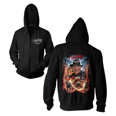 A Nightmare on Elm Street Part 2: Freddy's Revenge Freddy Krueger Horror Movie Zip Hoodie Sweatshirt