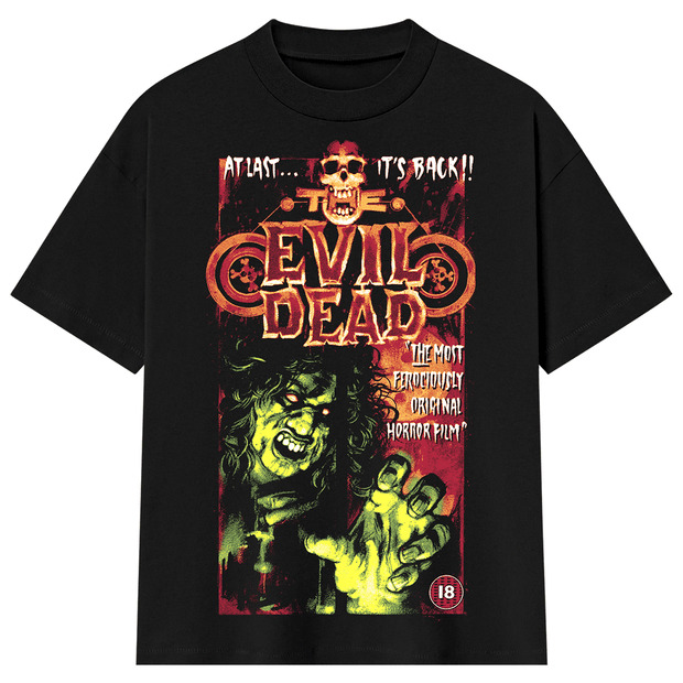 摩天楼オペラ　EVILシャツ The Evil Dead: UK VHS T-Shirt (Shaka Wear - Oversized) – Gutter Garbs